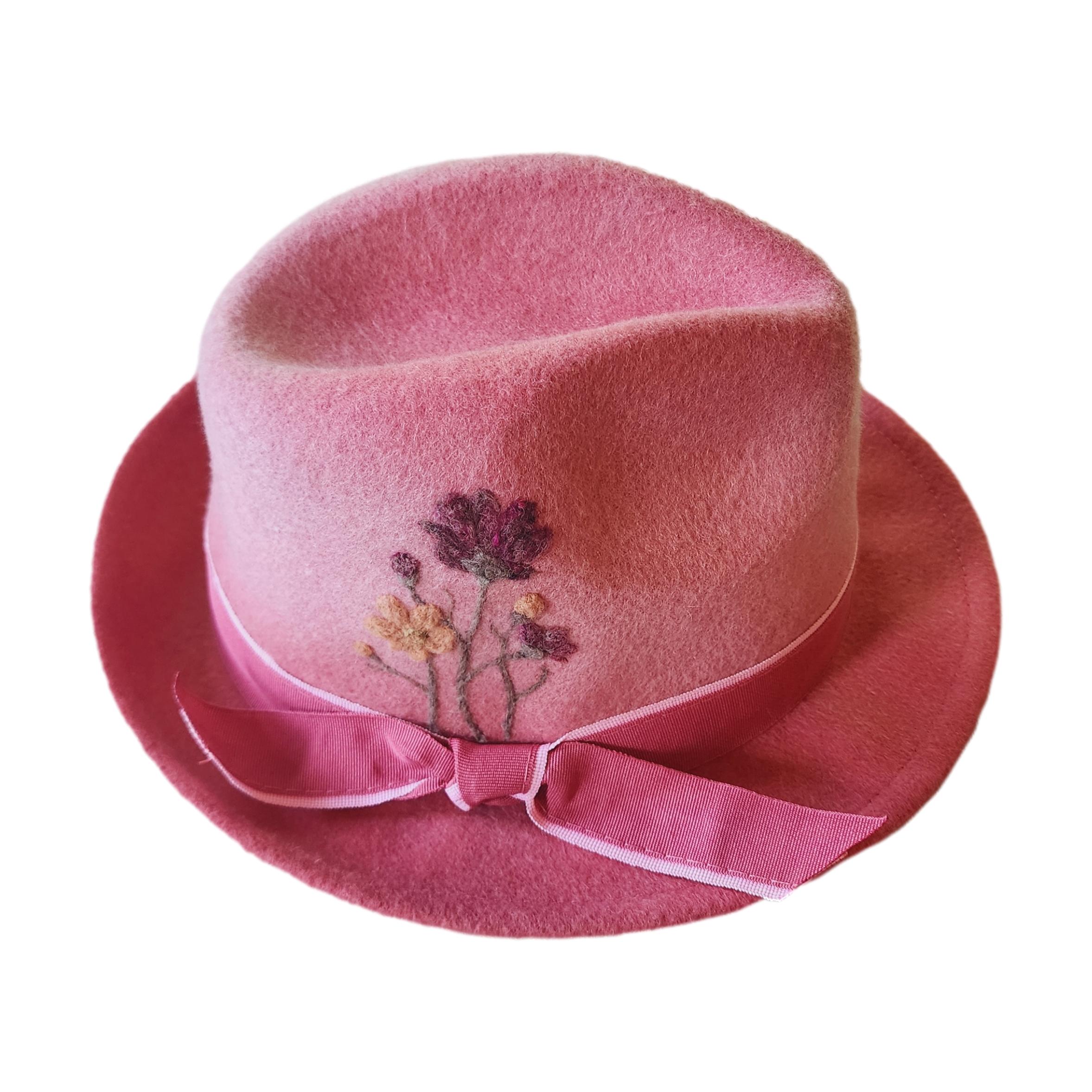 Pink hat fedora style | Missouri Life Mercantile display picture 3